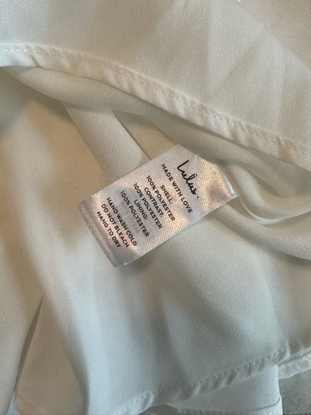 Lulus White Mesh-Trim V-Neck Cami Tank Top XL NWOT - Picture 8 of 8